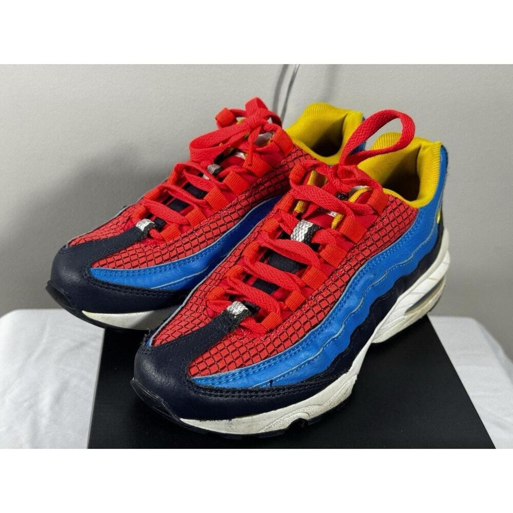 Nike Air Max 95 GS Crimson Blue Youth Sz 4.5Y AV2289-600 2018 Women's 6
